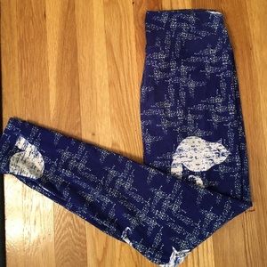 Lularoe "cat glitter" one size leggings