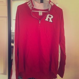 VS Pink Rutgers Half Zip