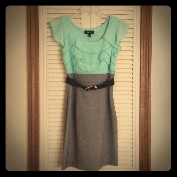 Blue Work Dress. BCX brand.