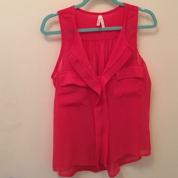 Hot pink blouse