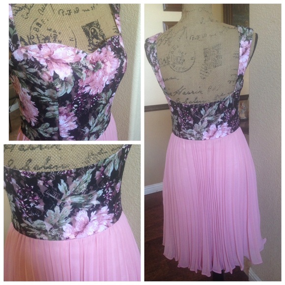 Pink Cocktail Dress - image 3