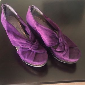 Purple madden girl wedge