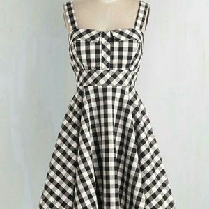 Pull Up A Cherry Dress in Gingham