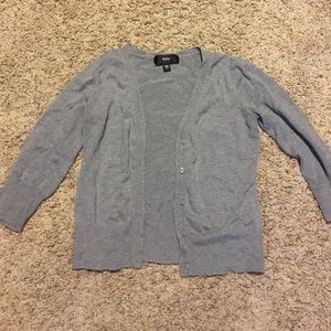 Gray cropped Mossimo cardigan sweater
