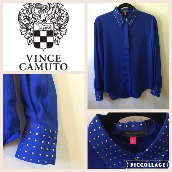 Vince Camino blouse size small, Cobalt blue