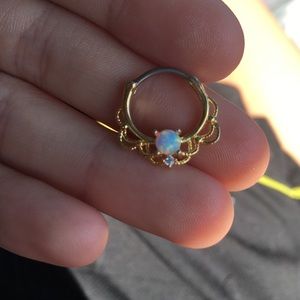 Septum clicker or nipple jewelry