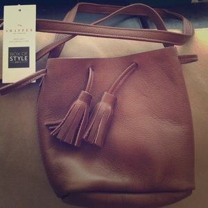 Shaffer mini leather tote, new