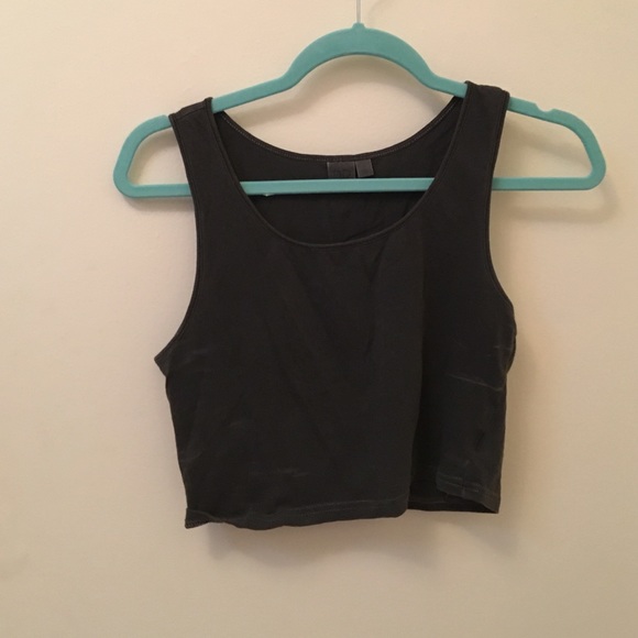 Blue crop top