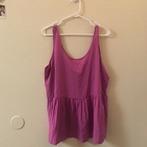 Purple Peplum Tanktop