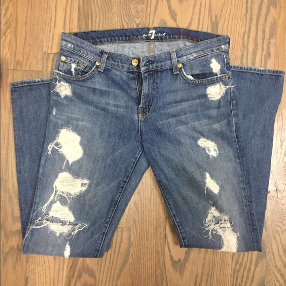 7 For All Mankind Ripped Jeans