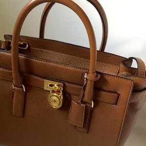 Genuine Brown Leather Michael Kors Purse