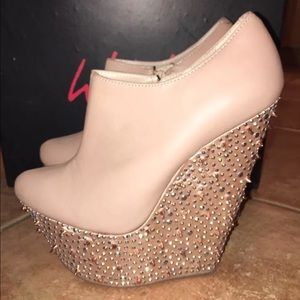 NEW!!! Wild Pair "RAVENWP" Spiked platform wedges