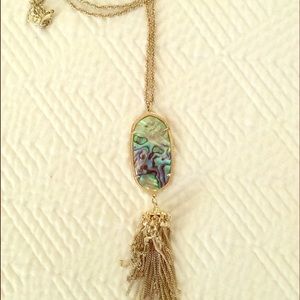 Kendra Scott tassel necklace.