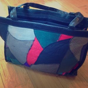 Patchwork Vintage Leather Purse