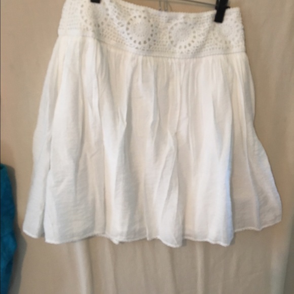 Talbot's white peasant skirt, 10P