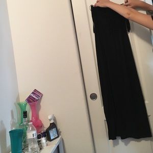 Long strapless dress