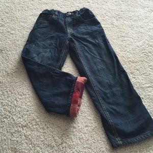Fleece lined jeans
