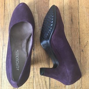 Aerosoles suede heels