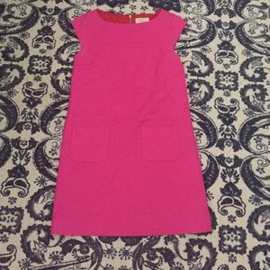 Kate Spade pink silk cotton shift