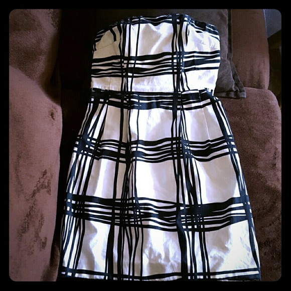 Black/White Express: Tube Dress Scribbly Pattern