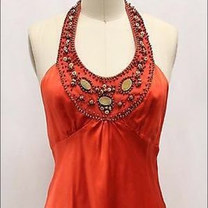 100% Silk Halter top Blouse