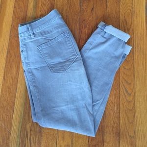 Light Grey Loft cropped jeans