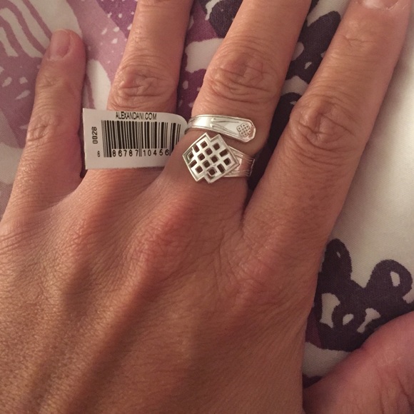 Alex and ani spoon ring endless knot