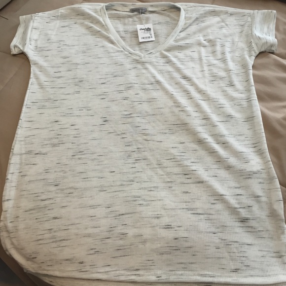 Brand new! Charlotte Russe ribbed V-neck tee