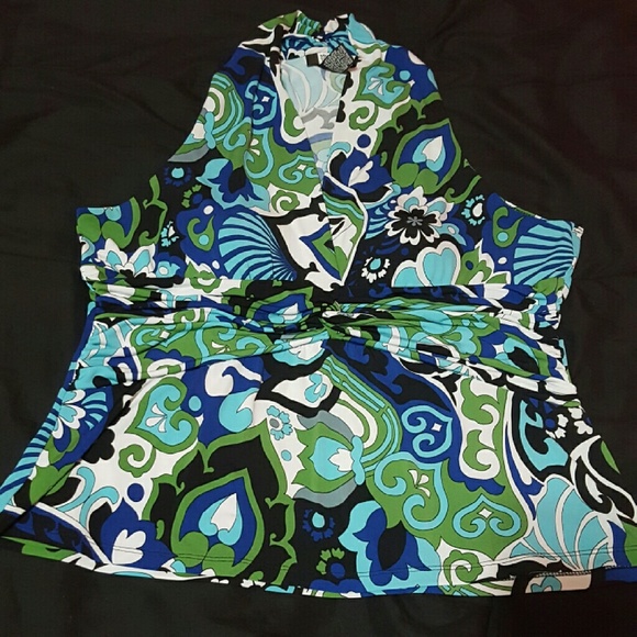 Patterned Halter Top