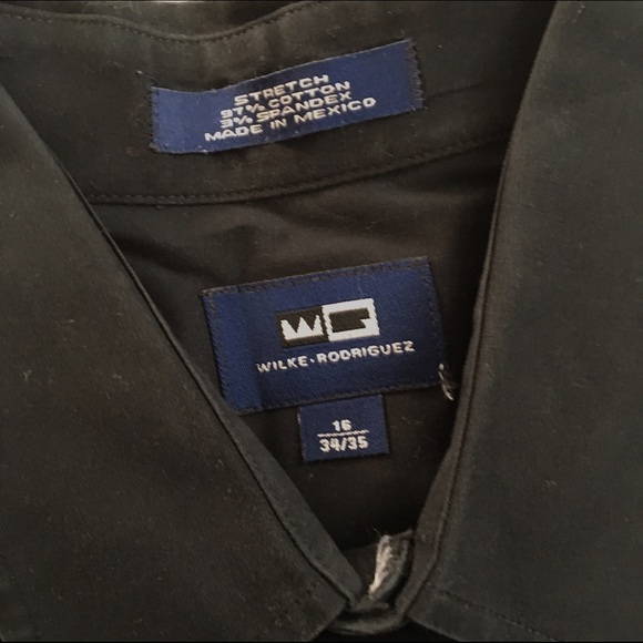 WILKE RODRIGUEZ BUTTON DOWN DRESS SHIRT - Picture 2 of 3