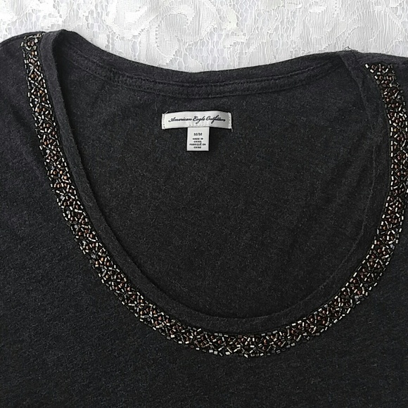 a.e. outfitters scoop neck hi low tee - Picture 2 of 2