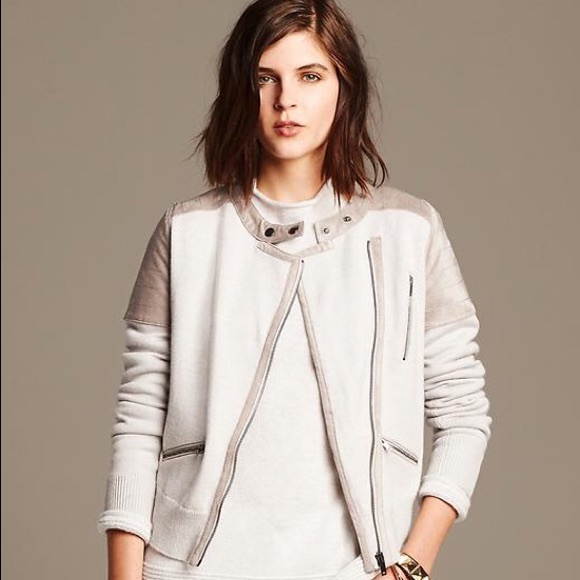 Banana Republic Moto Sweater Jacket