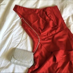 Red cocktail party dress - size 0