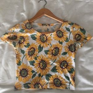 Sunflower Crop Top (not branded)