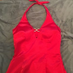 Red Halter Prom Dress