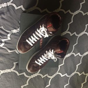 Authentic Prada Men's High-Top Sneakers