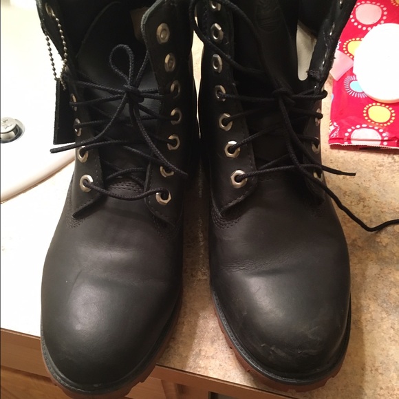 Authentic Black Timberlands