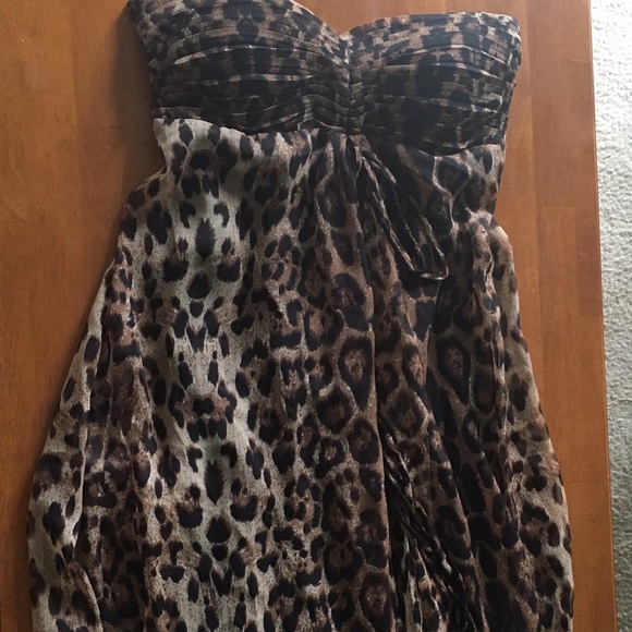 Cheetah / leopard print sheer summer dress