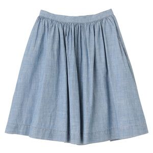 Organic Cotton Chambray Skirt