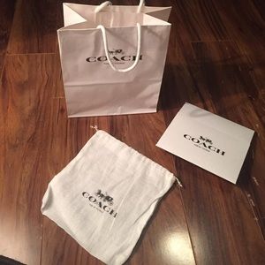 Coach small bag and dust bag with gift box!