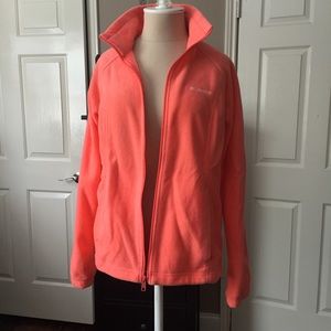 peach fleece jacket