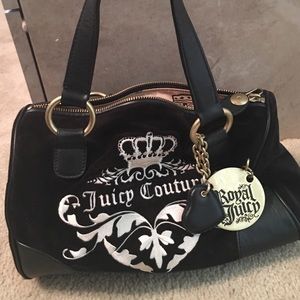 Juicy couture brown velour bag
