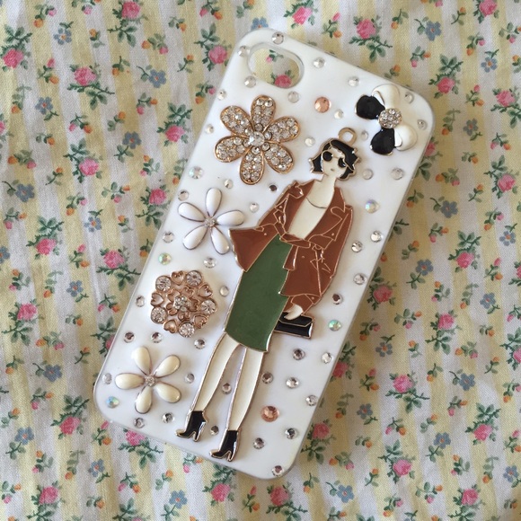 iPhone 4 Rhinestone Fashionista Case