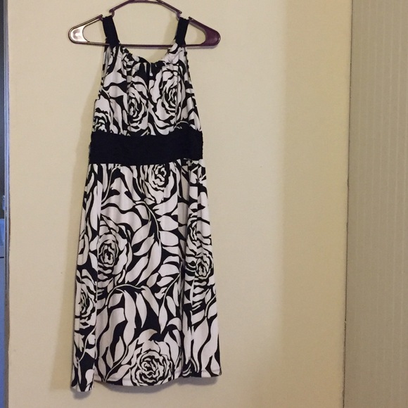 New Directions white and black dress.