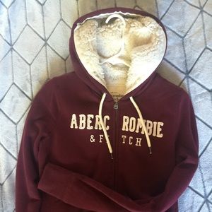 Abercrombie fleece zip hoody