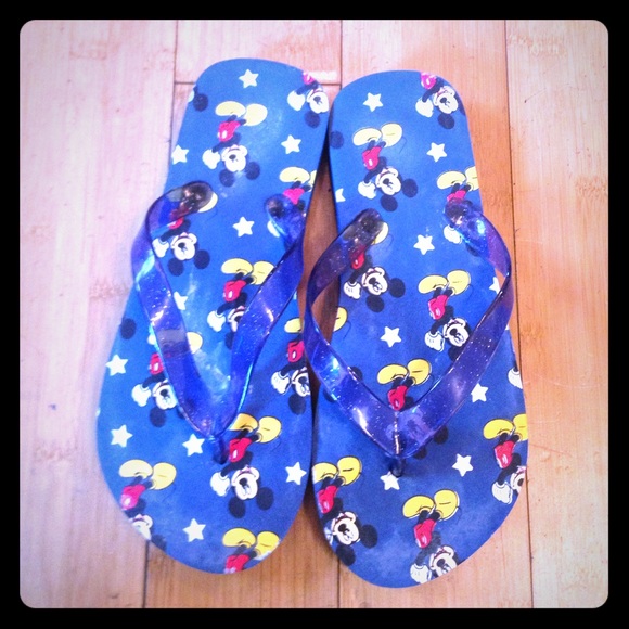 Micky Mouse Flip Flops - Picture 1 of 2