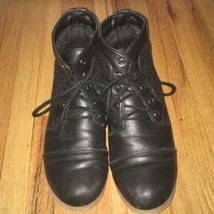 Black Charles Albert Lace boots