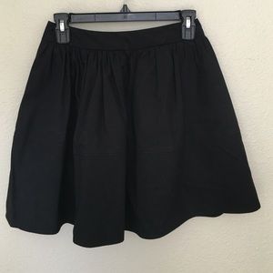 Black A line skirt