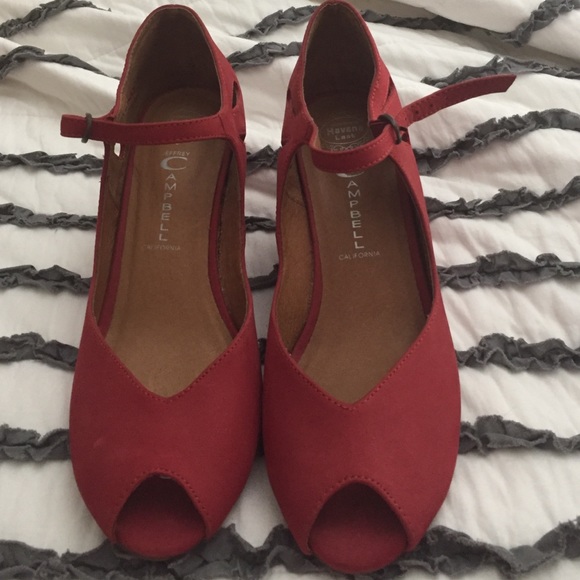 Jeffery Campbell Red Wedges