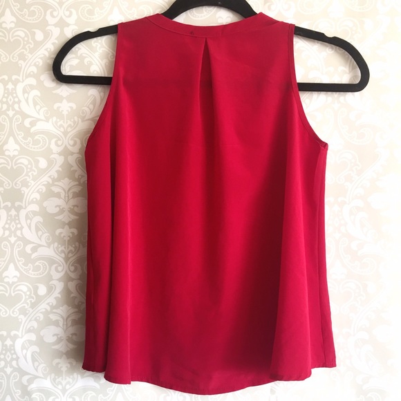 Red Button Tank Top - Picture 3 of 3